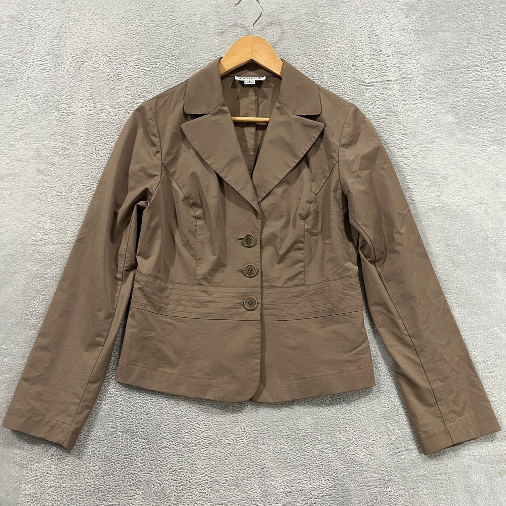 Pendleton Blazer Womens 6 Lightweight Preppy Cotton Brown Office Career